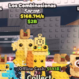 Buy Los Combinasionas Gold⚡️3 Traits⚡️168.7M/s 100-249 M/s - Steal a Brainrot