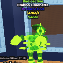 Buy RADIOACTIVE Crabbo Limoneta - Steal a Brainrot