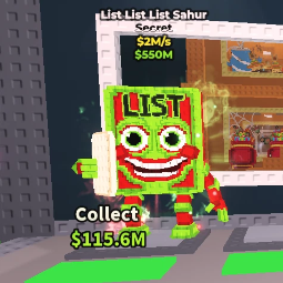 Buy ⭐ List List List Sahur ⭐ 0-24 M/s - Steal a Brainrot