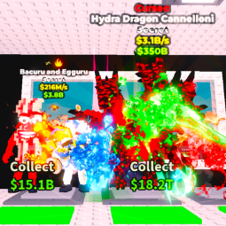 Buy Hydra Dragon Cannelloni Cursed 3.1B/s + Bacuru And Egguru 216M/s Fast Delivery Super Cheap! 1+ B/s - Steal a Brainrot
