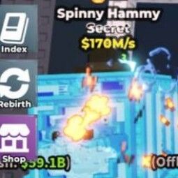 Buy DIAMOND SPINNY HAMMY 170 🟠 100-249 M/s - Steal a Brainrot