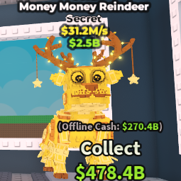 Buy Money Money Reindeer Gold⚡️31.2M/S 25-49 M/s - Steal a Brainrot