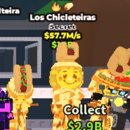 Buy Gold Los Chicleteiras 57.7M/s 🌮🔥 50-99 M/s - Steal a Brainrot