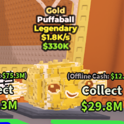 Buy 🌸GOLD Puffaball - CUTE BRAINROT 🌸 0-24 M/s - Steal a Brainrot