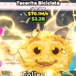 Buy Tacorita Bicicleta GOLD 70M/s with 1 Trait 50-99 M/s - Steal a Brainrot