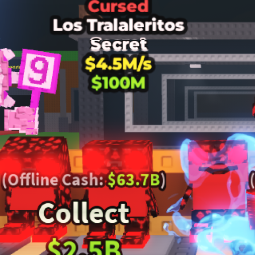 Buy Los Tralaleritos 4,5M/s Cursed 0-24 M/s - Steal a Brainrot