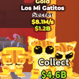 Buy Los Mi Gatitos 8,1M/s Gold 0-24 M/s - Steal a Brainrot