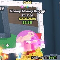 Buy Money Money Puggy 236.2m/s - s17 100-249 M/s - Steal a Brainrot