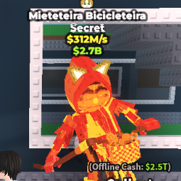 Buy Mieteteira Bicicleteira 312m/s | s 250-499 M/s - Steal a Brainrot