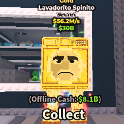 Buy ⭐Lavadorito Spinito ⭐ Gold 50-99 M/s - Steal a Brainrot
