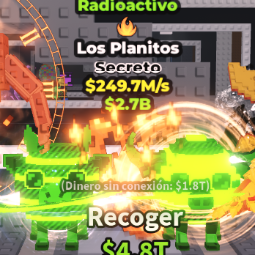 Buy Los Planitos 249m/s tt radioactive 100-249 M/s - Steal a Brainrot