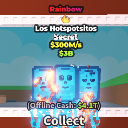 Buy Rainbow Los Hotspotsitos 300M/s 250-499 M/s - Steal a Brainrot