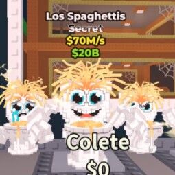Buy Los Spaghettis 70m/s 50-99 M/s - Steal a Brainrot