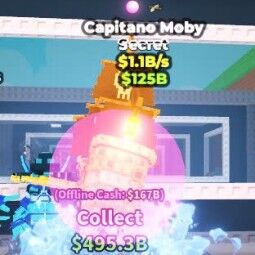 Buy ⭐Capitano Moby Gold 1.1B/s⭐ 1+ B/s - Steal a Brainrot