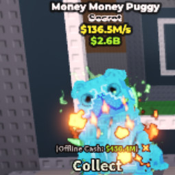 Buy Diamond Money Money Puggy 136,5M/s 100-249 M/s - Steal a Brainrot