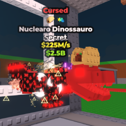 Buy 225M/s Cursed Nuclearo Dinossauro With 2 Traits 100-249 M/s - Steal a Brainrot