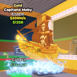 Buy Gold Capitano Moby 100-249 M/s - Steal a Brainrot