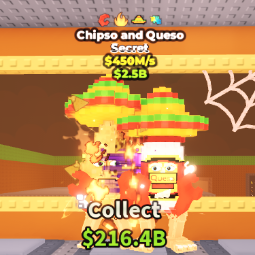 Buy Gold Chipso and Queso 250-499 M/s - Steal a Brainrot